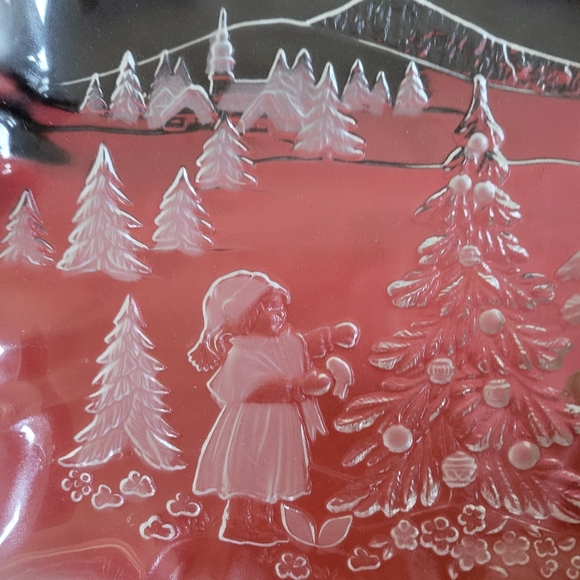 Vintage Mikasa Christmas Story Bon Bon Plate 9 3/4" - Picture 2 of 8